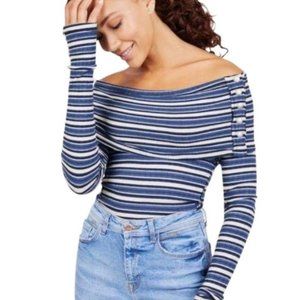 FREE People Cape Cod Thermal stripes sweater size Large fits Small